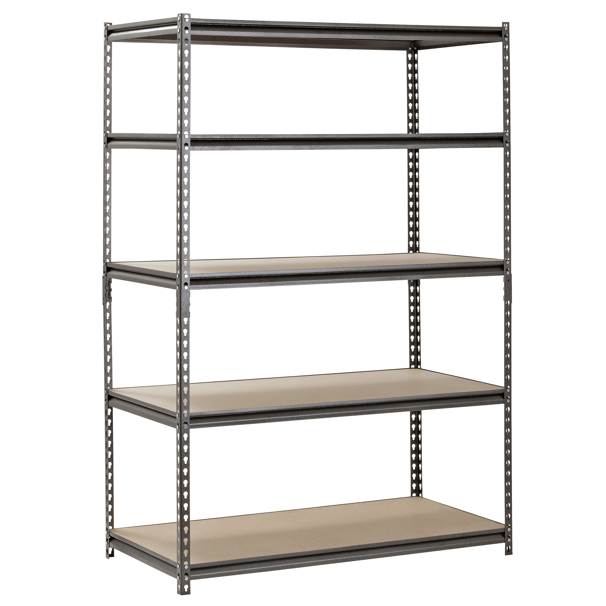 Edsal Muscle Rack, Silver Vein 5 Tier Shelving Unit, Width 48 in, Depth 24 in, Material Steel, Model# UR482472PB5P-SV